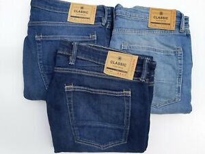 MS33 RRP £35 MENS Ex M&S Slim Fit Travel Stretch Jeans NEW Cut Label