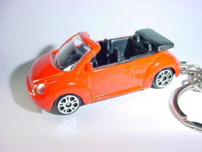 LO ÚLTIMO 3D NARANJA ESCARABAJO CABRIOLET LLAVERO PERSONALIZADO VW BLING maisto Foto 1 de 4