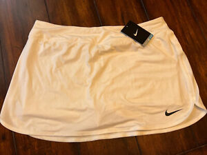 Nike Pure Skort Women's Tennis Skirt Dri Fit 728777-100 White SIZE L