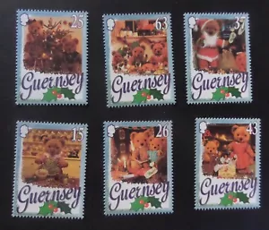 Guernsey 1997 Christmas Teddy Bears SG747/52 MNH UM unmounted mint - Imagen 1 de 1