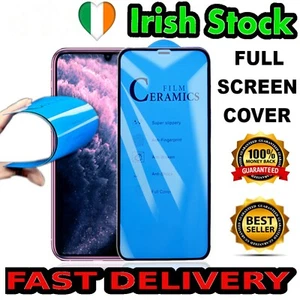 CERAMIC FULL COVER Hard Screen Protector for HUAWEI P20 P30 P40 Lite PSmart - Zdjęcie 1 z 7