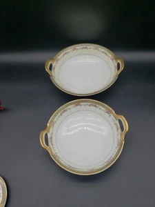 2 cuencos redondos para servir Haviland Limoges Francia patrón CÓRCEGA - Imagen 1 de 11