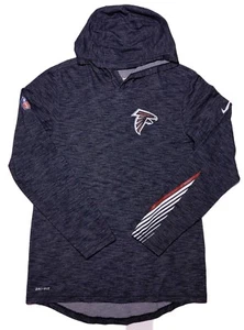 NIKE Atlanta Falcons NFL Long Sleeve Hoodie Shirt Black Gray Small S - Picture 1 of 10