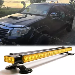 54 LED Rooftop Warning Emergency Strobe Lights Bar Amber White For Toyota Hilux - Foto 1 di 8