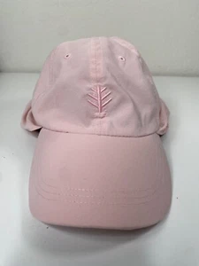 Coolibar Hat Cap Youth Girls L/XL Pink Adjustable W/ Neck Cover Outdoors UPF - Picture 1 of 10