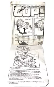 ***AMBAS instrucciones ** C.O.P.S n Crooks 1988 ROADSTER hoja de instrucciones de colección - Imagen 1 de 4