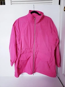 Athleta Westerly Outdoor Travel Windbreaker Jacket In Salvia Pink Size XL - Picture 1 of 12
