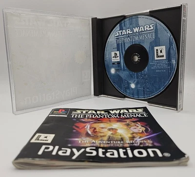 Star Wars the Phantom Menace  (PS1) Playstation 1 Black Label Fast Dispatch - Image 1 of 4