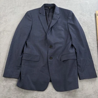 Banana Republic Slim Fit Stretch Wool Marzotto Navy Blazer Sport Coat Mens 38R - Image 1 of 4