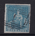 Barbados (1d) Pale Blue, Used 