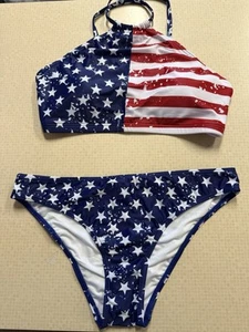 Medium American Flag Summer Swimsuit - Picture 1 of 3