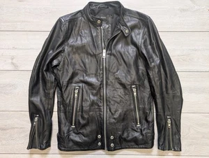 DIESEL L-TOD LEATHER JACKET SIZE M 100% AUTHENTIC Mens Biker - Picture 1 of 10