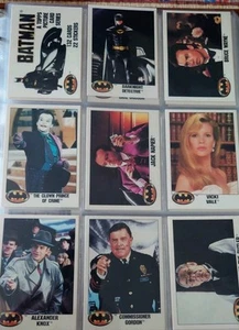 Topps Batamn series 1 y 2, juegos de cartas coleccionables Batman Returns en carpeta Batman - Imagen 1 de 8