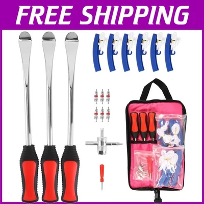 Herramientas de cambio de neumáticos multiusos para motocicleta, ATV y cortadora de césped con protectores Foto 1 de 4