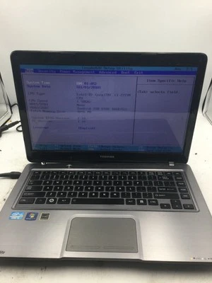 TOSHIBA SATELLITE U845-S402 - BOOTS TO BIOS - INTEL I3 2377 - 4GB RAM - READ -BB - Image 1 of 4