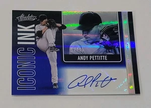 Panini Absolute Andy Pettitte 2022 tinta icónica automática espectro azul SSP/15 - Imagen 1 de 3
