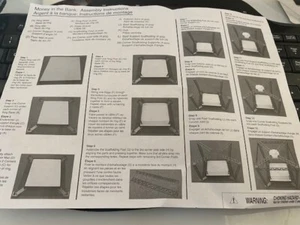  BLUE PRINTS INSTRUCTIONS WWE WWF Jakks Ring Money In The Bank Playset - Picture 1 of 1