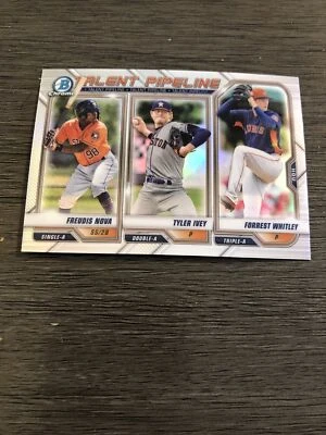 2021 Bowman Chrome-Talent Pipeline-Nova/Ivey/Whitley Astros-Mint - Image 1 of 2
