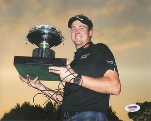 FOTO 8x10 firmada por Ian Poulter Ryder Cup GOLF certificado de autenticidad PSA/ADN - Imagen 1 de 2