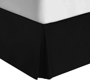 Bed Skirt Solid Premium Microfiber Soft 16'' Drop Machine Washable Wrinkle Free - Picture 1 of 29