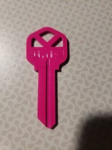 NEON PINK KEY BLANKS KW-1 - Picture 1 of 1