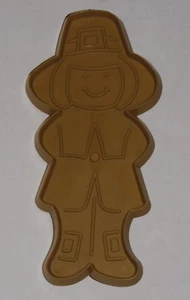 VINTAGE AUSSTECHFORM THANKSGIVING PILGER MANN GROSS PUNZE DEKOR KUNSTSTOFF D17 - Bild 1 von 2