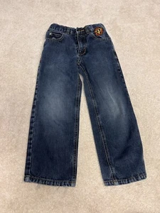 Pelle Pelle Jeans Boys 6 Blue Denim Cotton Pants Wide Straight Hip Hop Youth - Picture 1 of 14