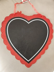 Hanging Heart Chalkboard Sign - Picture 1 of 2