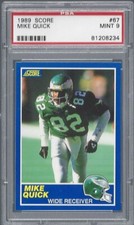 1989 Score #67 Mike Quick PSA 9 MINT 81208234