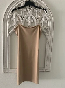 NEW- Fashion Nova Taupe Dress Size Medium  - Picture 1 of 10