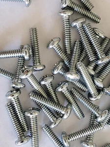 50pcs 6-32 x 5/8 Pan Head Head Machine Screws Zinc Steel - Picture 1 of 1