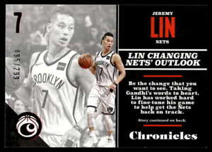 2017-18 Panini Chronicles Red #84 Jeremy Lin  /299 Nets Chronicles 