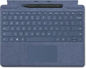NEW Microsoft Surface Pro X 8 9 Signature Keyboard Type Cover Slim Pen 2 Blue - Picture 1 of 1