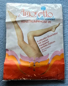 VINTAGE - FEINSTRUMPHOSE 20 mit Zwickel - AMORETTO bella moda 40/42 graphit - Bild 1 von 9
