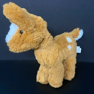 Manhattan Toy Co Brown Deer Plush Fawn White Spots Shaggy 10" Stuffed Animal - Picture 1 of 4