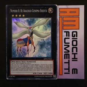 NUMERO 8: RE ARALDICO GENOMA-EREDITà in italiano YUGIOH rarità SUPER yu-gi-oh! - Foto 1 di 1
