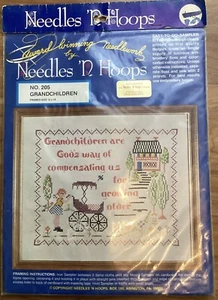 Needles N Hoops Easy To Do Sampler Kit 205 Enkelkinder Kreuzstich - Bild 1 von 4