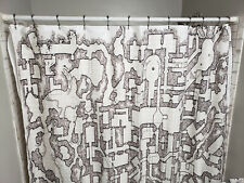Dungeons & Dragons SHOWER CURTAIN MAP Vintage D&D map Pathfinder D20 FREE SHIP