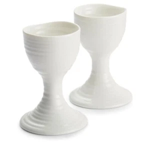 Portmeirion Sophie Conran Egg Cups Dishwasher Safe 9cm Set of 2 Piece White - Picture 1 of 7