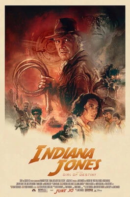 Indiana Jones And The Dial Of Destiny 2023 Movie Poster MADE IN USA - CIN485
