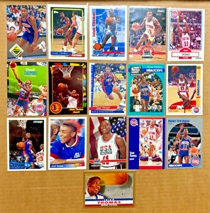 ISIAH THOMAS ~ 16x NBA Basketball Card Lot (Detroit Pistons) HOF Great/NBA CHAMP - Picture 1 of 5