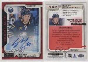 2018-19 O-Pee-Chee Platinum Autos Red Prism /50 Casey Mittelstadt Rookie Auto RC