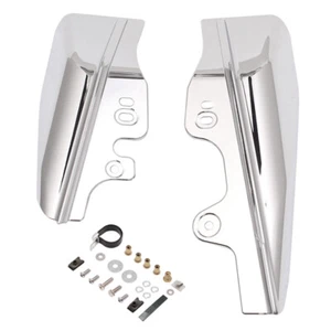 Chrome Mid-Frame Air Deflectors For Harley Road King Electra Street Glide 01-08 - Picture 1 of 12