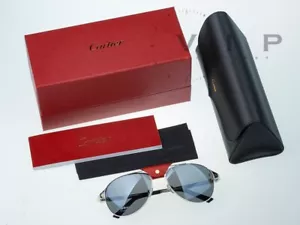 CARTIER SANTOS DUMONT PALLADIUM LUNETTES EYEGLASSES SUNGLASSES SUNGLASSES OCCHIALI - Picture 1 of 12