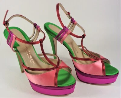Carlo Pazolini Mujer Multicolor T Correa Plataforma Tacones EU 37 (US 6 1/2) Foto 1 de 4