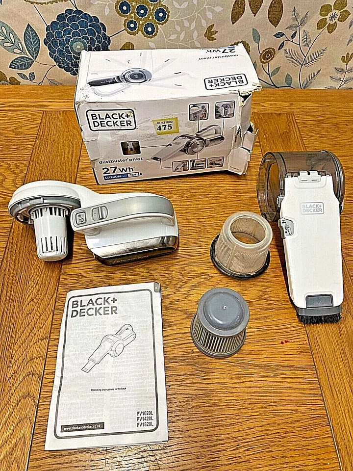 SPARE PARTS FOR: Black and Decker Cordless Vacuum Pivot Hand Vacuum PV1820L - Image 1 of 2