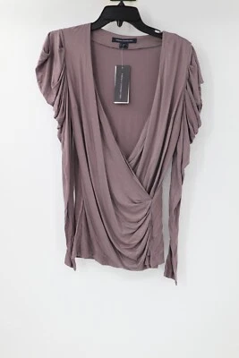 NWT French connection blouse Womens small Mariella Jersey long sleeve top - Image 1 of 4