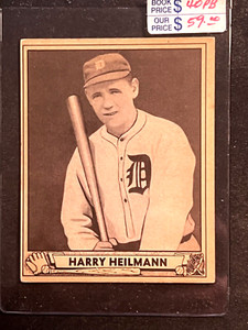 1940 Play Ball -Harry Heilmann - Card #171  ⚾  EXCELLENT++ 🔥Detroit Tigers!