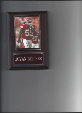 JOVAN BELCHER PLAQUE KANSAS CITY CHIEFS KC FOOTBALL NFL Cover