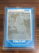 Jay Bruce 2007 Bowman Chrome BDPP103 Cincinnati Reds 1/1 Cyan Printing Plate RC